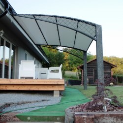 Kované zastrešenie terasy