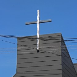 nerezové doplnky - nerezový kríž na kostole