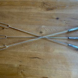 Nerezové vidlice na opekanie